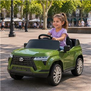 COCHE INFANTIL A BATERIA CON CONTROL REMOTO LEXUS GX550 VERDE - 33023-5