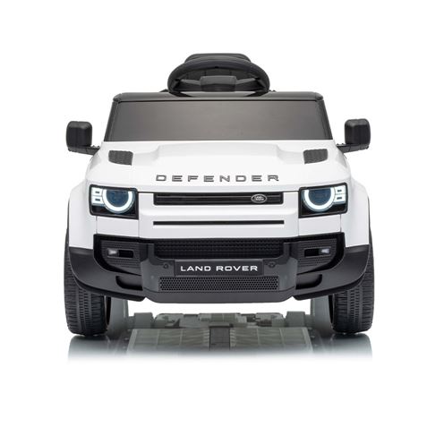 COCHE INFANTIL A BATERIA CON CONTROL REMOTO LAND ROVER DEFENDER BLANCO - 33026-2