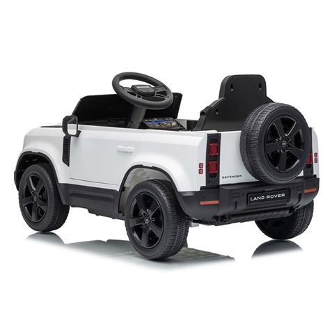 COCHE INFANTIL A BATERIA CON CONTROL REMOTO LAND ROVER DEFENDER BLANCO - 33026-4