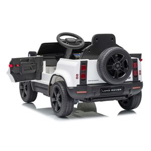 COCHE INFANTIL A BATERIA CON CONTROL REMOTO LAND ROVER DEFENDER BLANCO - 33026-7