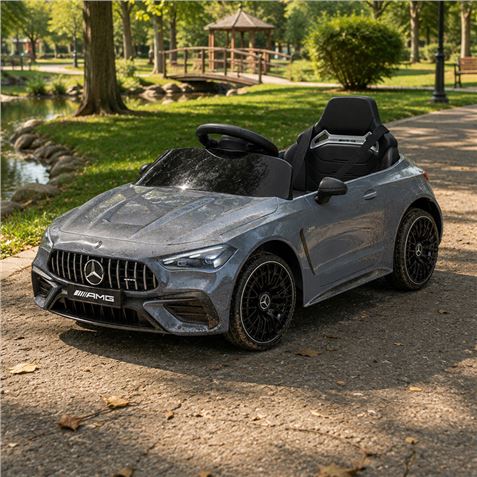 COCHE INFANTIL A BATERIA CON CONTROL REMOTO MERCEDES BENZ CLE53 AMG GRIS - 33027-4