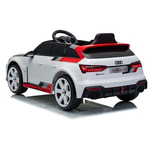 COCHE INFANTIL A BATERIA CON CONTROL REMOTO AUDI RS6 GT AVANT BLANCO - 33028-4