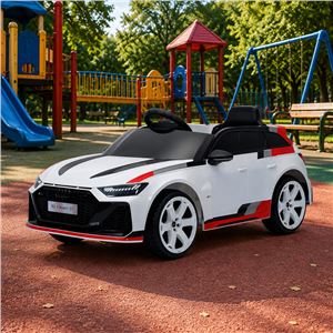 COCHE INFANTIL A BATERIA CON CONTROL REMOTO AUDI RS6 GT AVANT BLANCO - 33028-6