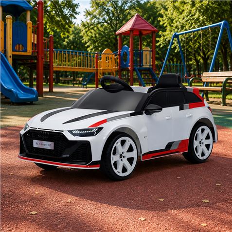 COCHE INFANTIL A BATERIA CON CONTROL REMOTO AUDI RS6 GT AVANT BLANCO - 33028-6
