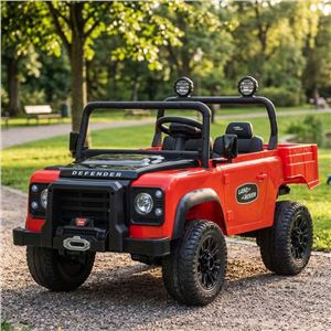 COCHE INFANTIL A BATERIA CONTROL REMOTO LAND ROVER DEFENDER CLASSIC ROJO - 33030-4