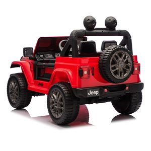 COCHE INFANTIL A BATERIA CON CONTROL REMOTO JEEP WRANGLER RUBICON ROJO - 33036-3