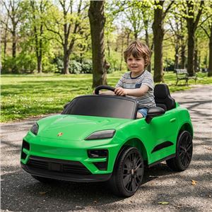 COCHE INFANTIL A BATERIA CON CONTROL REMOTO PORSCHE MACAN VERDE - 33039-5