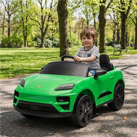 COCHE INFANTIL A BATERIA CON CONTROL REMOTO PORSCHE MACAN VERDE - 33039-5