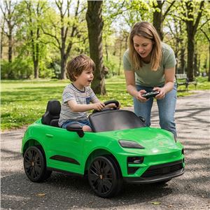 COCHE INFANTIL A BATERIA CON CONTROL REMOTO PORSCHE MACAN VERDE - 33039-6