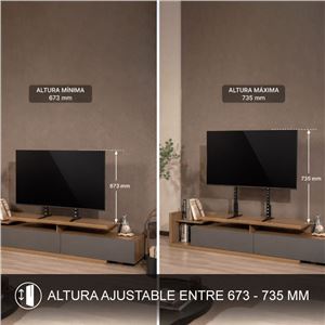 SOPORTE UNIVERSAL DE SOBREMESA PARA TV DE 23" A 75" CROMAD - CR1252-9