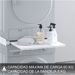 SOPORTE ELEVADOR UNIVERSAL PARA LAVADORAS Y SECADORAS WASHBASE CROMAD - CR1253-2