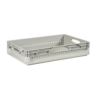 CAJA INDUSTRIAL PERFORADA 60X40H 12CM GRIS ARTPLAST - EN604012DGC