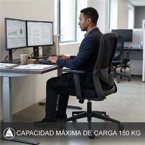 SILLA OFICINA GAMA ACOMODA WORK AIR CROMAD - CR1255-5