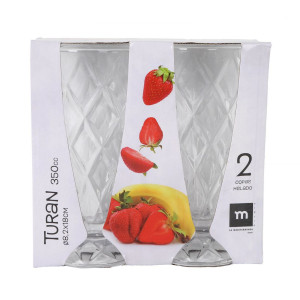 SET 2 COPAS HELADO 350CC TURAN LA...