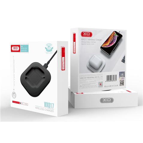 BASE DE CARGA INALAMBRICA WX017 AIRPODS 2 / PRO 10W NEGRA XO - XOWX017WH-14