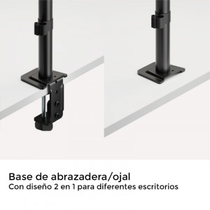 SOPORTE DE MESA 2 MONITORES 17"-32"...