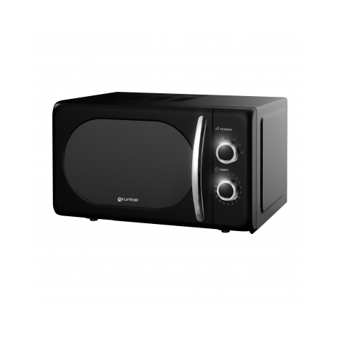 MICROONDAS VINTAGE NEGRO 700W. GRUNKEL