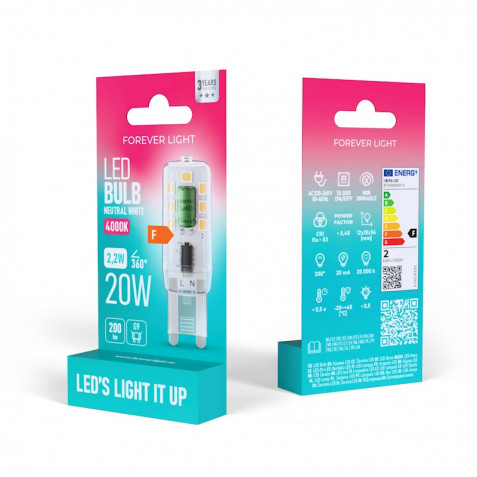 BOMBILLA LED G9 2.2W 200 LUMEN LUZ...