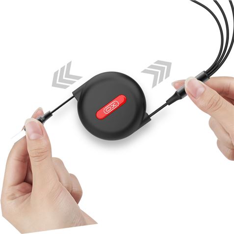 CABLE 3 EN 1 NB142 USB - (LIGHTNING + TIPO C + MICRO USB) 2.4A XO - XONB142-1