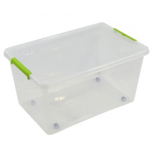 CAJA ORGANIZADORA CON TAPA, RUEDAS Y...