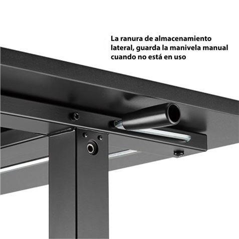 MESA DE ESCRITORIO CON REGULADOR DE ALTURA MANUAL 140X60CM CROMAD - CR1061-3 MESA DE ESCRITORIO CON REGULADOR DE ALTURA MANUAL 140X60CM CROMAD - CR1061-3