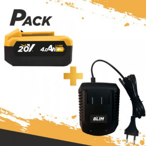 BATERIA 20V 4AH BLIM + CARGADOR DE...