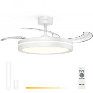 VENTILADOR DE TECHO 42" LED BLANCO...