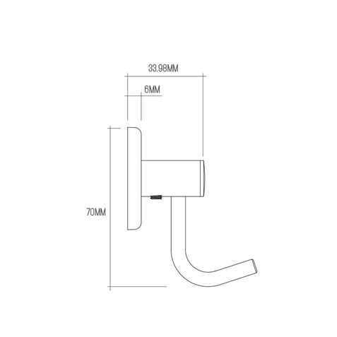 PERCHA SIMPLE CROMADA EDM - 01371_1 PERCHA SIMPLE CROMADA EDM - 01371_1