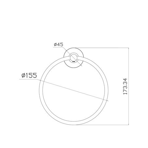 TOALLERO DE ANILLA CROMADO EDM - 01374_1