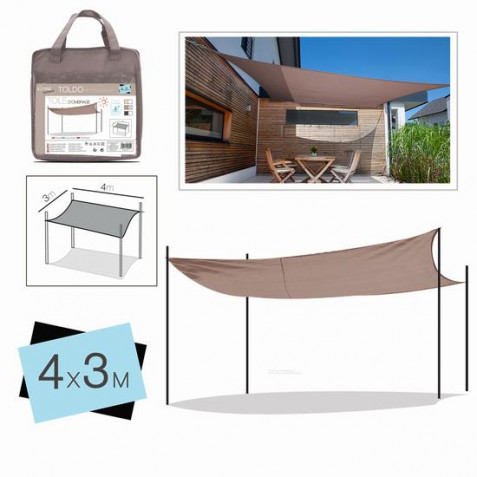 TOLDO RECTANGULAR 3X4 METROS TOPO +...