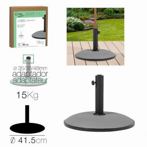 SOPORTE PARA SOMBRILLA CEMENTO GRIS 41CM