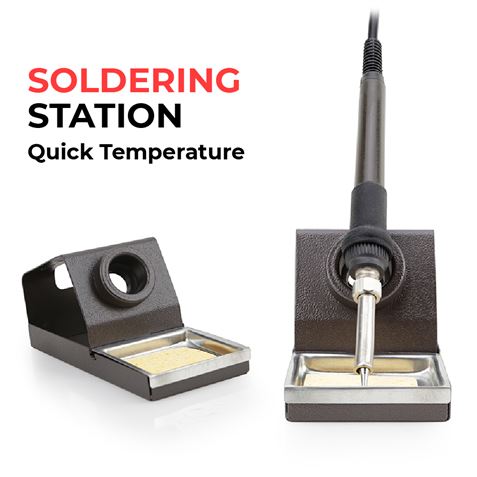 ESTACION DE SOLDADURA Y PISTOLA DE AIRE CALIENTE 700W (2 EN 2) BAKU-8701D - 53919-3