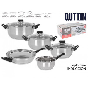 BATERIA DE COCINA 8 PIEZAS INDUCCION...