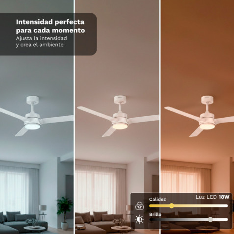 VENTILADOR DE TECHO 30W 47" CON LED Y...