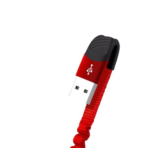 CABLE NB127 CARGA RAPIDA RESORTE USB - MICRO USB | 2.1A | 1 METRO |NEGRO XO - XONB127