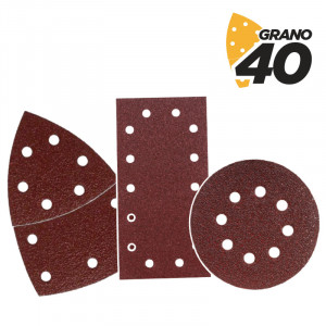 SET DE 9 LIJAS GRANO 40 PARA LIJADORA...