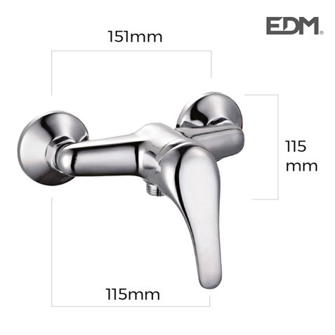 MONOMANDO EMPOTRADO DE BAÑERA CON ACCESORIOS EDM - 01163_1