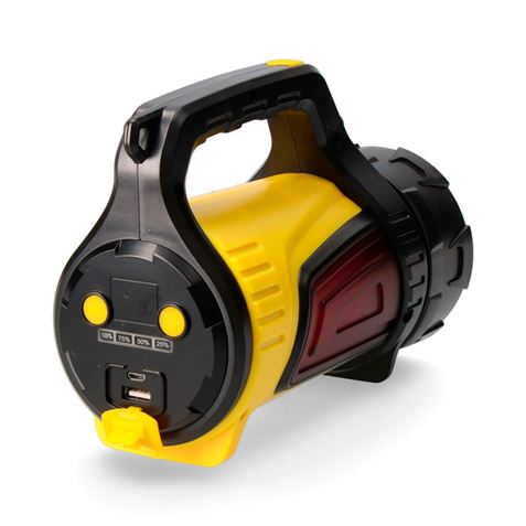 LINTERNA MULTIFUNCIÓN PORTATIL LUZ PRINCIPAL + LATERAL + POWERBANK EDM - 36441_2