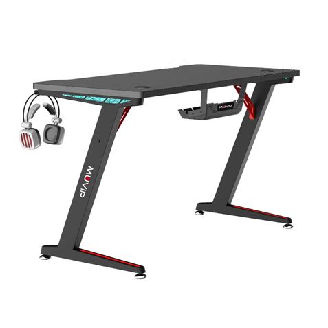 MESA GAMING PRO300 FIBRA CARBONO LUZ RGB MUVIP - MV0275-1