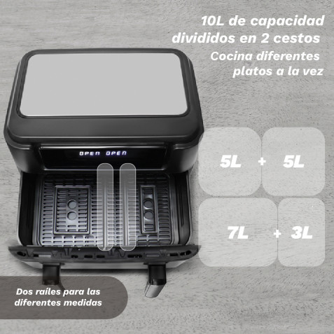FREIDORA DE AIRE 10 LITROS 2800W...