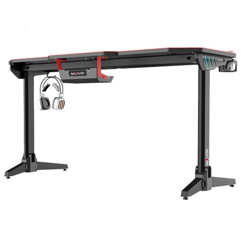 MESA GAMING PRO800 XL FIBRA CARBONO | LUZ RGB | ALFOMBRILLA 140CM MUVIP - MV0280-3