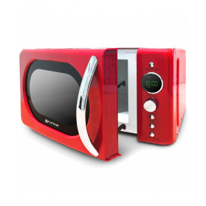 MICROONDAS VINTAGE ROJO 700W. GRUNKEL