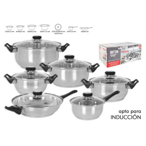 BATERIA DE COCINA 6 PIEZAS INDUCCION...