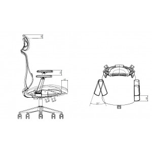 SILLA OFICINA GAMA SENIOR SE5000 CROMAD