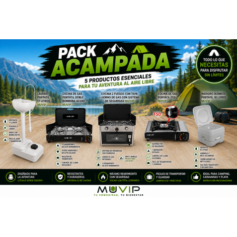 PACK ACAMPADA INODORO + LAVABO +...