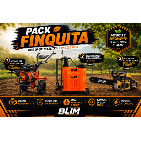 PACK FINCA MOTOCULTOR + MOTOSIERRA +...