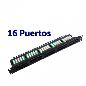 PANEL PARCHEO 16P KRONE 19" UTP CAT 6...