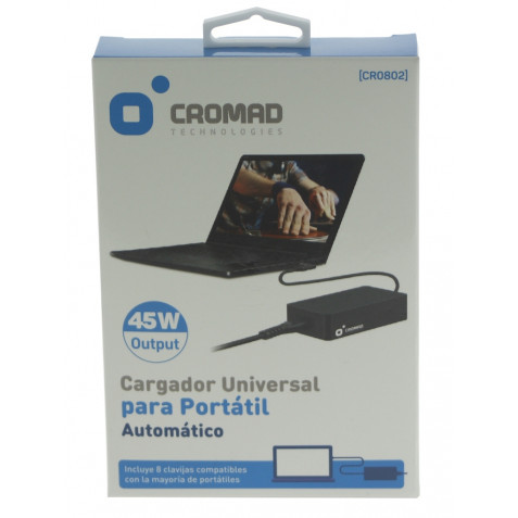 CARGADOR UNIVERSAL AUTOMÁTICO 45W CROMAD