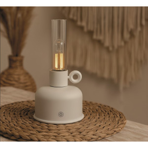 LAMPARA DE ACEITE LED VINTAGE BEIGE...