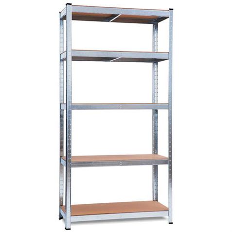 ESTANTERIA MODULAR GALVANIZADA CON 5 BALDAS AJUSTABLES 180X90X40CM - 75830-1